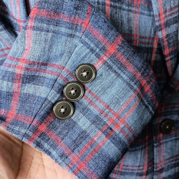 Lauren Ralph Lauren π©· Bloxbury Navy/Red Blazer Size 20R - Picture 4 of 8